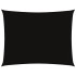Toldo de vela rectangular tela Oxford negro 3x6