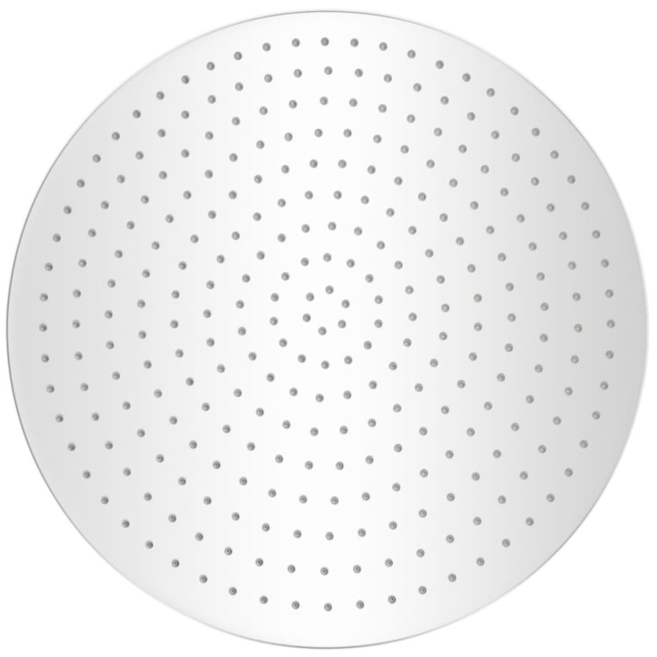 Cabezal de ducha redondo efecto lluvia acero inoxidable 20