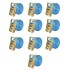Correas de sujeción de trinquete 10 uds 2T 6mx38mm