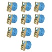 Correas de sujeción de trinquete 10 uds 2T 6mx38mm azul