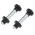 Ruedas de carretillas 2 uds con ejes macizo PU 4.00-8 390