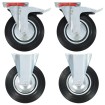 Ruedas de transporte 4 unidades 200 mm