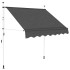 Toldo retráctil de funcionamiento manual antracita 150
