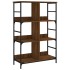 Estantería de madera ingeniería marrón roble 78,5x33x117,5