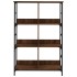 Estantería de madera ingeniería marrón roble 78,5x33x117,5