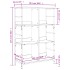 Estantería de madera ingeniería marrón roble 78,5x33x117,5