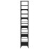 Estantería de madera de ingeniería negra 50x33x188,5
