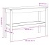 Mesa consola de madera maciza de pino blanco 110x40x75