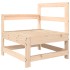 Sillón de jardín con cojines madera maciza de