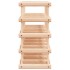 Botellero para 20 botellas madera maciza pino 46,5x23x46,5