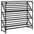 Mueble zapatero madera de ingeniería gris Sonoma 90x30x85