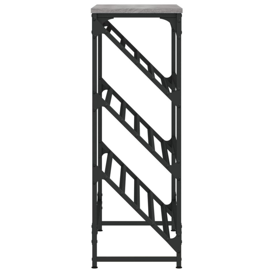 Mueble zapatero madera de ingeniería gris Sonoma 90x30x85