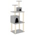 Rascador para gatos con postes de sisal gris claro 167