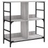 Estantería de madera de ingeniería gris Sonoma 78,5x33x82