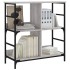 Estantería de madera de ingeniería gris Sonoma 78,5x33x82
