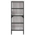 Estantería de madera de ingeniería gris Sonoma 78,5x33x82