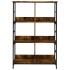 Estantería de madera ingeniería roble ahumado 78,5x33x117,5