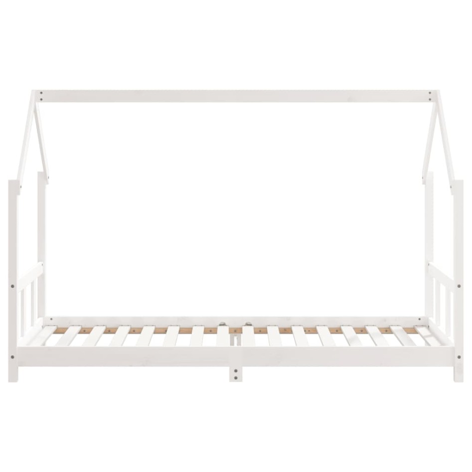 Estructura de cama para niños madera de pino blanco 90x200