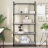 Librería 5 estantes madera ingeniería gris Sonoma 76x32x158