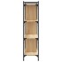 Librería 4 estantes madera ingeniería roble Sonoma 76x32x123