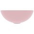 Lavabo de cuarto de baño redondo cerámica rosa