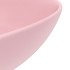 Lavabo de cuarto de baño redondo cerámica rosa