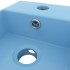 Lavabo con rebosadero cerámica azul