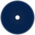 Lavabo de lujo redondo cerámica azul oscuro mate 32,5x14