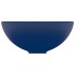 Lavabo de lujo redondo cerámica azul oscuro mate 32,5x14