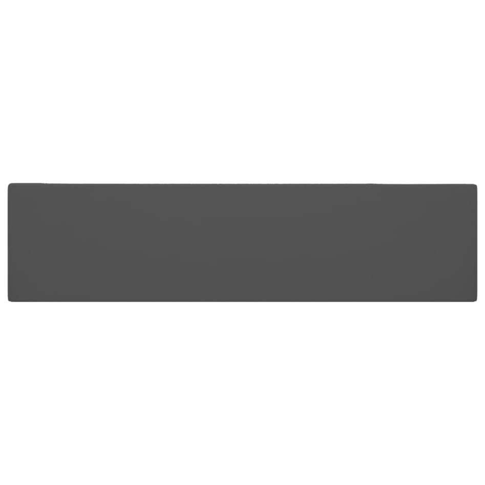 Lavabo con rebosadero cerámica gris