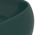 Lavabo de lujo redondo cerámica verde oscuro mate 40x15