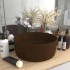Lavabo de lujo redondo cerámica marrón oscuro mate 40x15