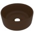 Lavabo de lujo redondo cerámica marrón oscuro mate 40x15