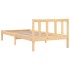 Estructura de cama individual sin colchón madera