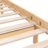Estructura de cama individual sin colchón madera