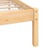 Estructura de cama individual sin colchón madera