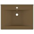 Lavabo de lujo con grifo cerámica 60x46 cm crema