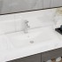 Lavabo de lujo con grifo cerámica 60x46 cm blanco