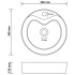 Lavabo lujo con rebosadero cerámica verde oscuro mate 36x13