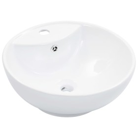 Lavabo con rebosadero 46,5x18 cm cerámica