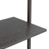 Estantería inclinada de 4 baldas negro 64x35x152,5