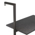 Estantería inclinada de 4 baldas negro 64x35x152,5