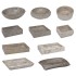 Lavabo de pared mármol gris 38x24x6,5