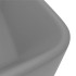 Lavabo de lujo cerámica gris claro mate 41x30x12