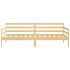 Sofá cama sin colchón madera maciza de pino 90x200