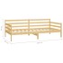 Sofá cama sin colchón madera maciza de pino 90x200