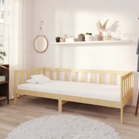 Sofá cama sin colchón madera maciza de pino 90x200