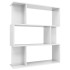 Estantería/divisor de espacios blanco brillante 80x24x96