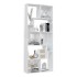 Estantería madera contrachapada blanco brillante 67x24x161