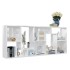 Estantería madera contrachapada blanco brillante 67x24x161